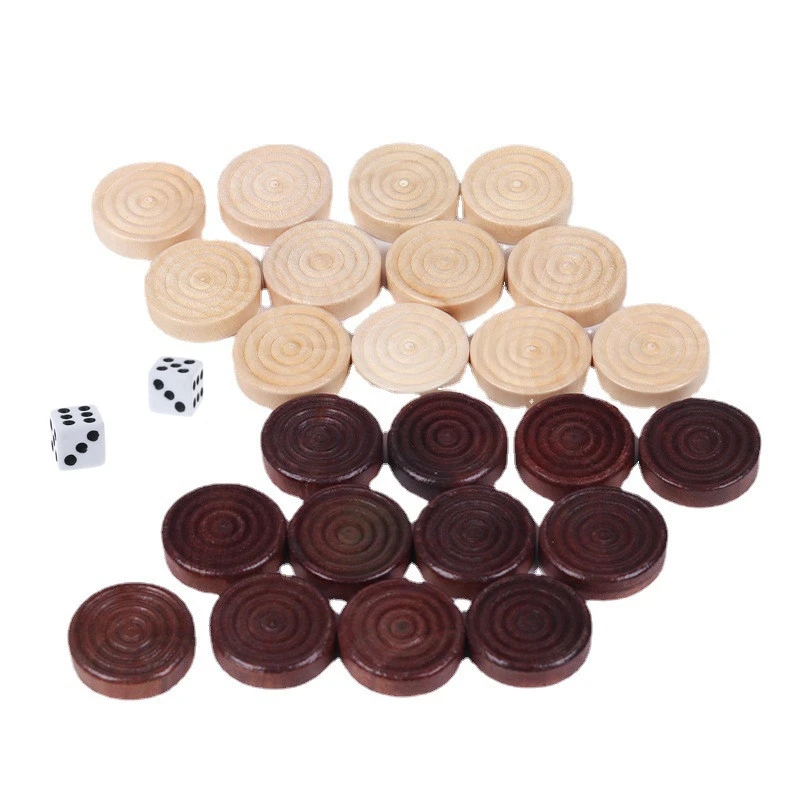 Board Game Operation - 30Pcs/set Wooden Round Checkers Pieces For