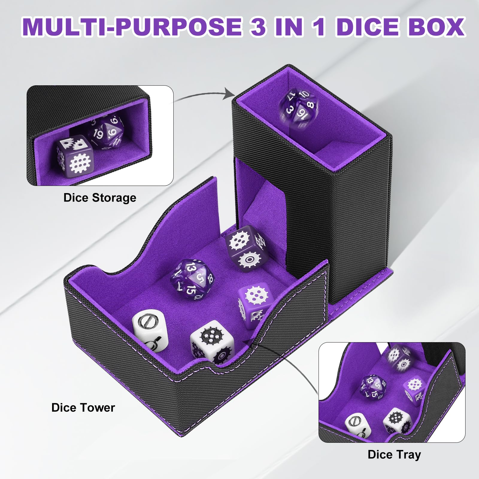 Dice Tower Wooden - Dice Tower Portable Folding Storage Dice