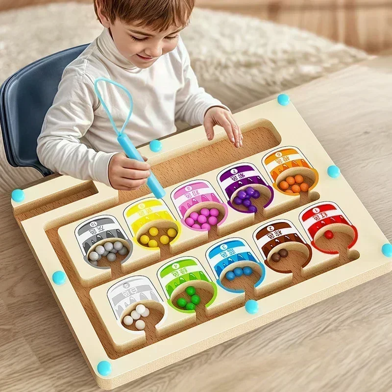 Board Game Qwirkle - Wooden Magnet Puzzles Educational Toys Early