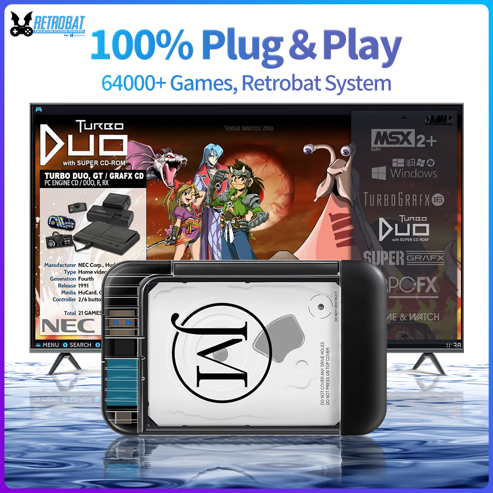 Board Game Journal - RETROBAT Portable 500G Gaming HDD Consoles