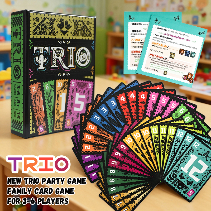 Strategy Board Game - Strategic Card Board Game TRIO Card