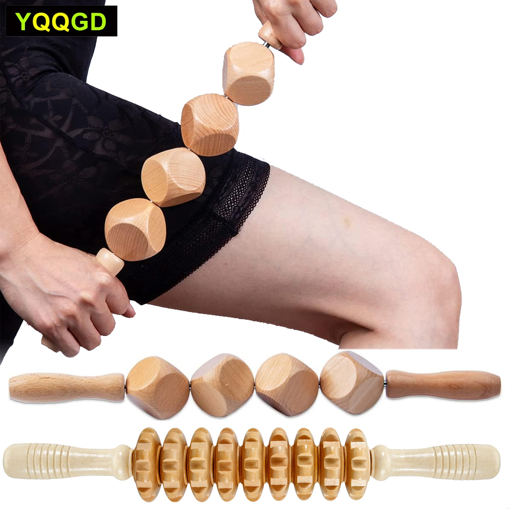Dice Tower Wooden - 1Pc Wooden Massage Roller,Cube Body Roller