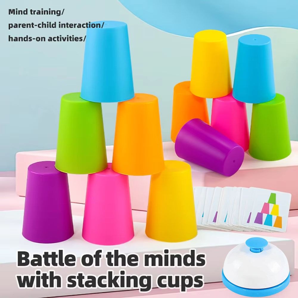Board Game Quick - Color Learning Stacking Cup Game Intellectual