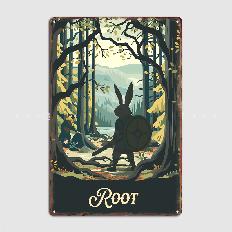 Board Game Inspiration - Root Board Game Inspired Poster Metal