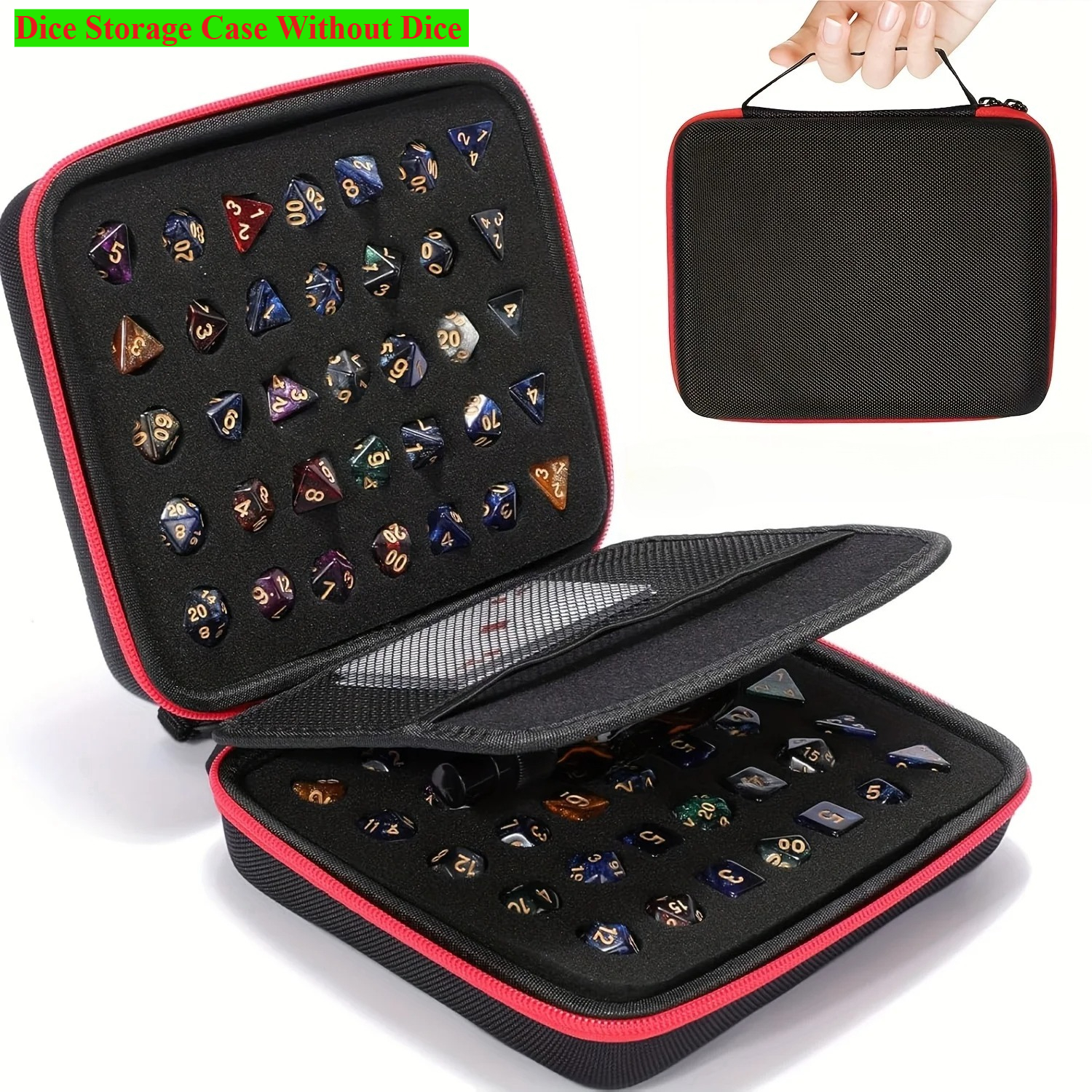 Board Game Heat - New Portable EVA70-hole Dice Bag with