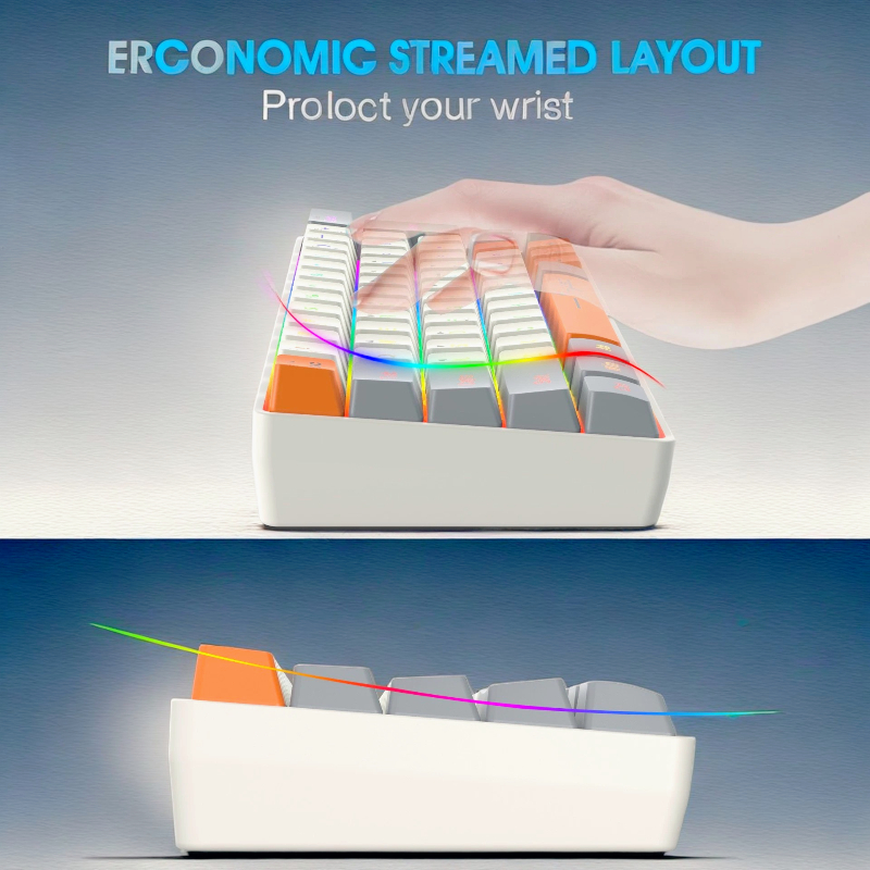 Keyboard RGB USB wired 63 keys - Board Game Journal incelemesi ve fiyatı