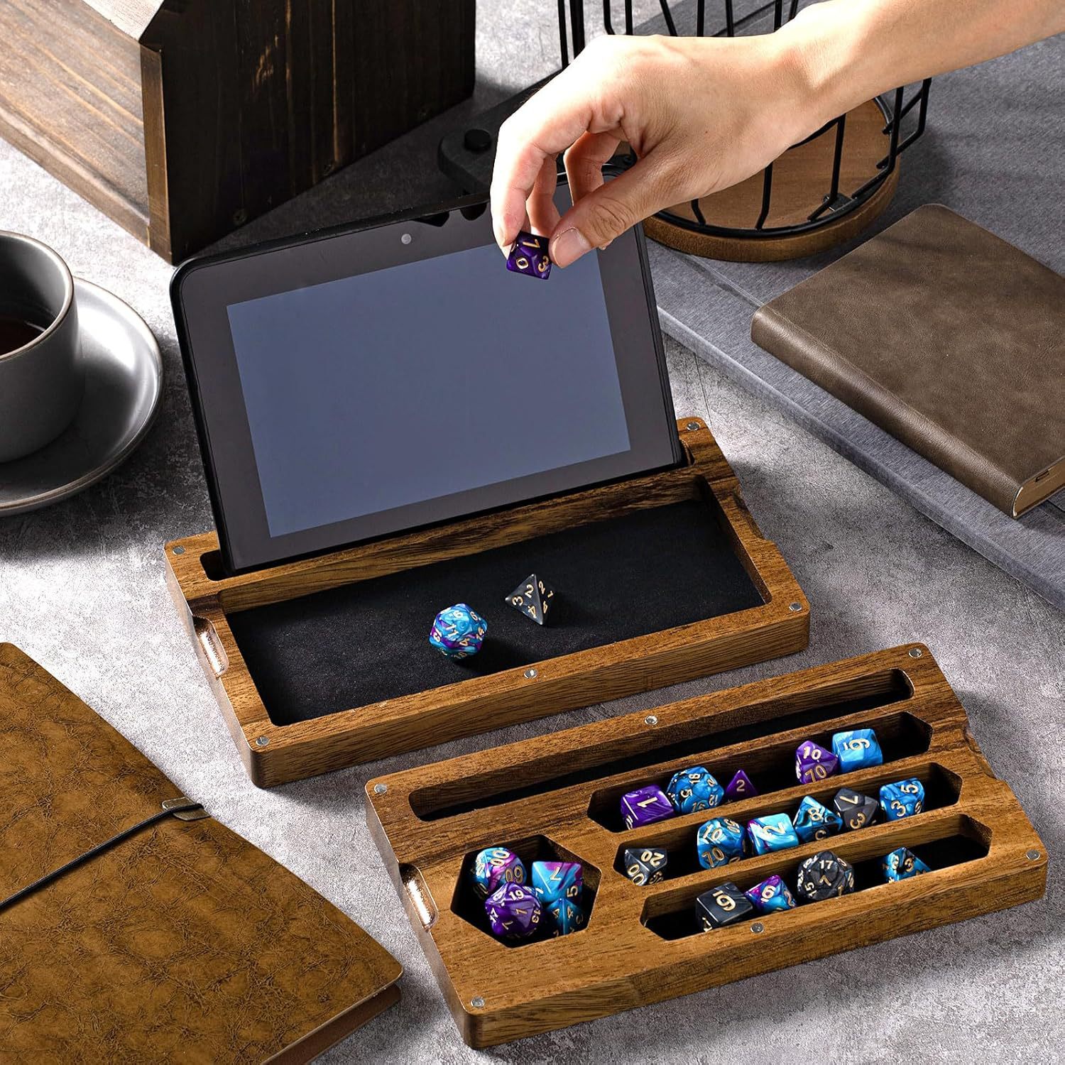 Wooden Tray for Dices Wood Dic - Dice Tower Wooden incelemesi ve fiyatı
