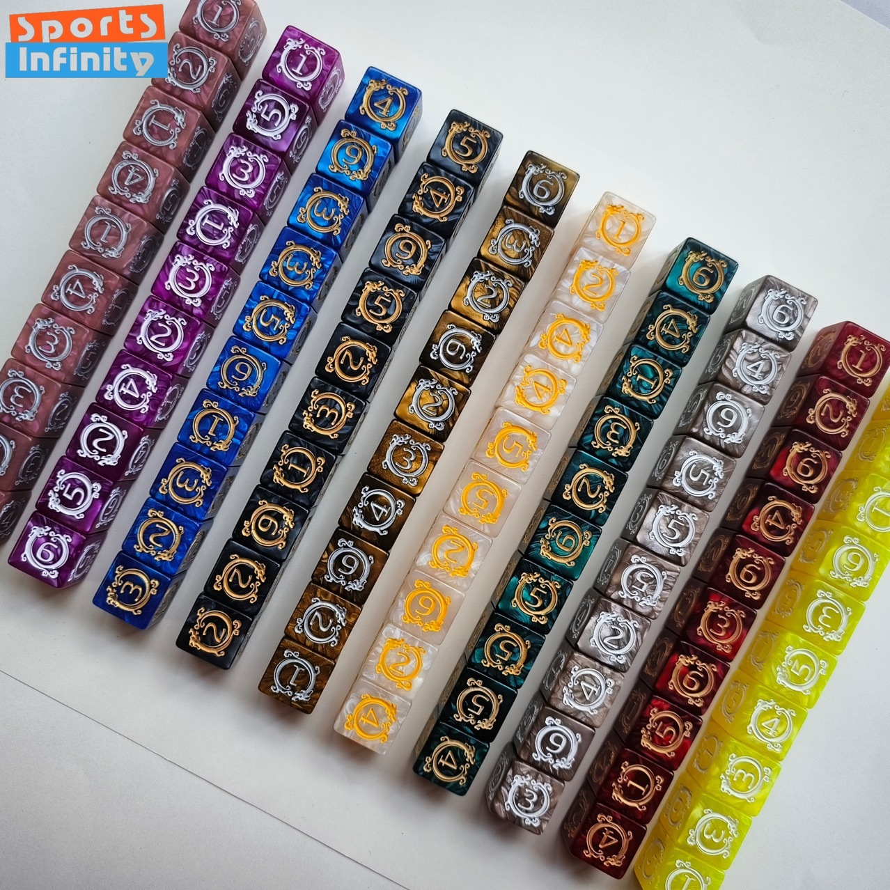 10pcs/set Dragon Print Digital - Dice Tower Wooden incelemesi ve fiyatı