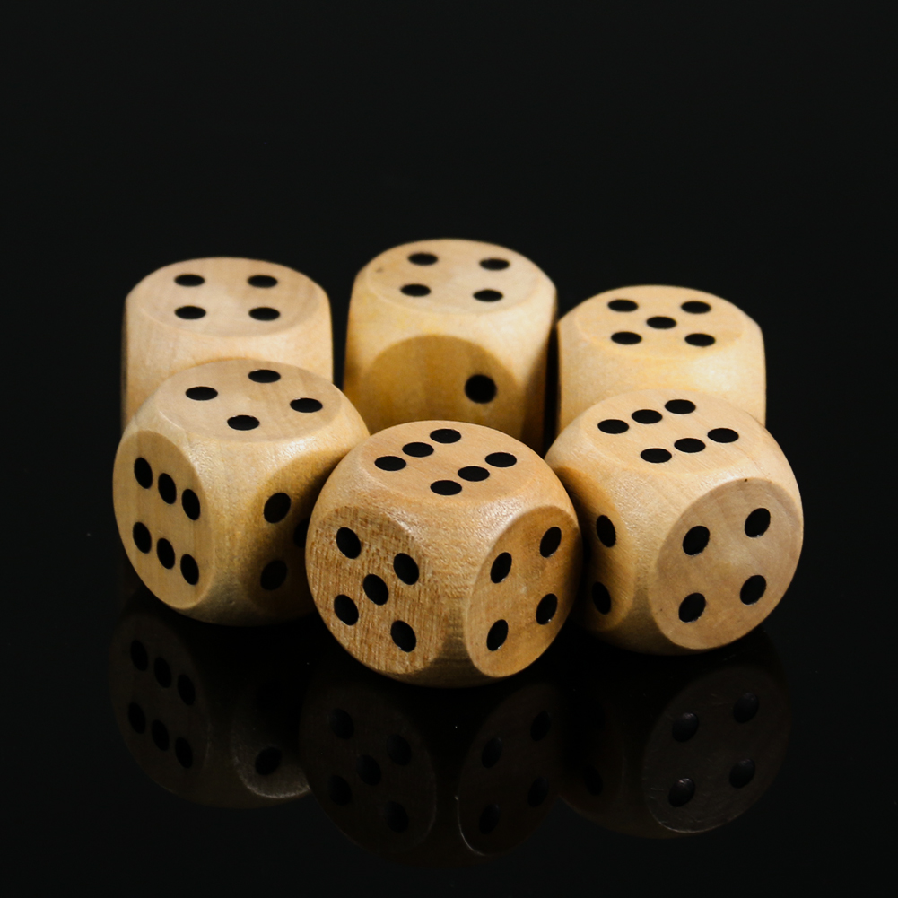 5PCS 20mm Wooden Dice Point D6 - Dice Tower Wooden incelemesi ve fiyatı