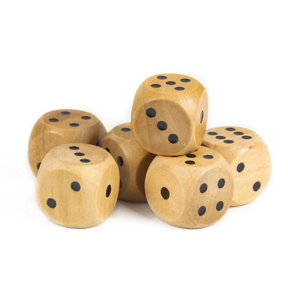 5PCS 20mm Wooden Dice Point D6 - Dice Tower Wooden incelemesi ve fiyatı