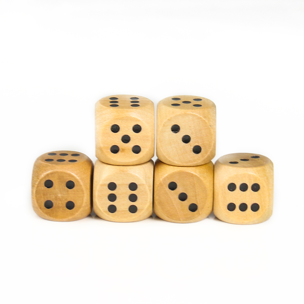 5PCS 20mm Wooden Dice Point D6 - Dice Tower Wooden incelemesi ve fiyatı