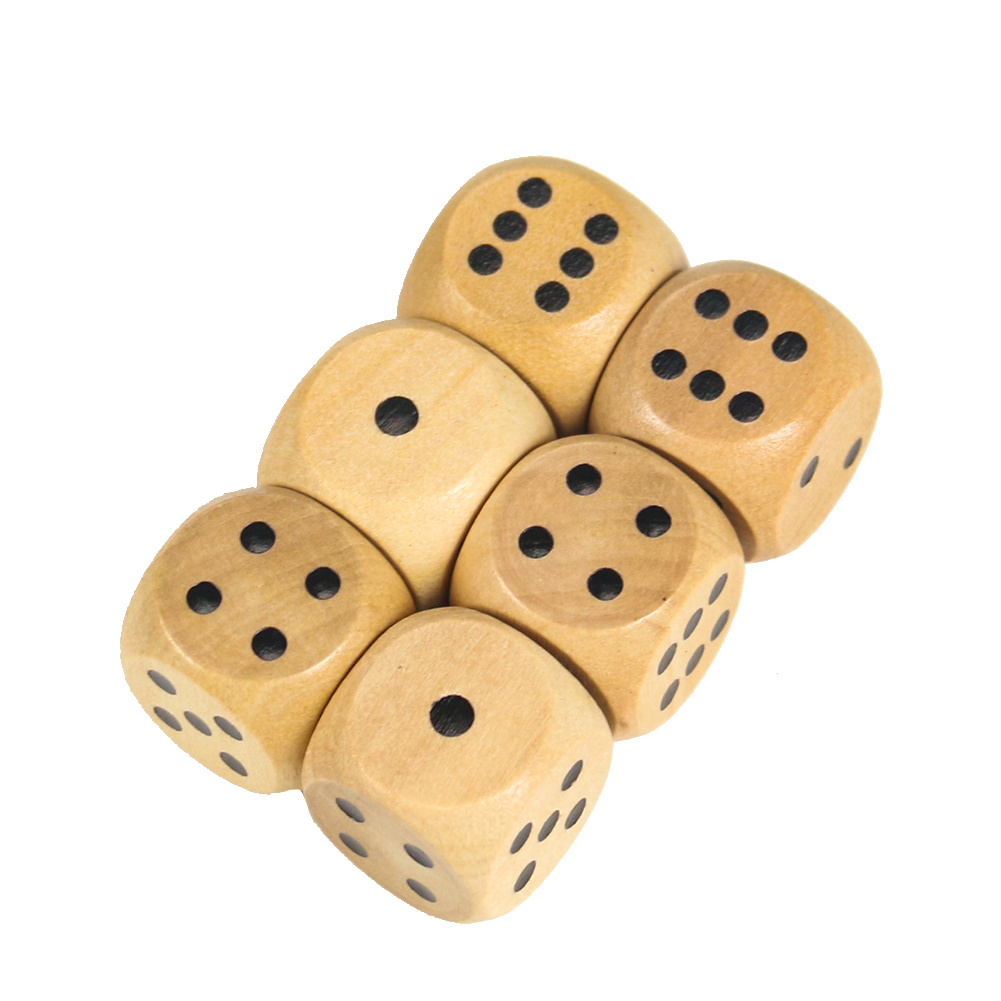 5PCS 20mm Wooden Dice Point D6 - Dice Tower Wooden incelemesi ve fiyatı