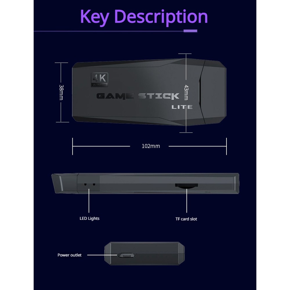 Portable 4K Retro Game Stick C - Board Game Journal incelemesi ve fiyatı