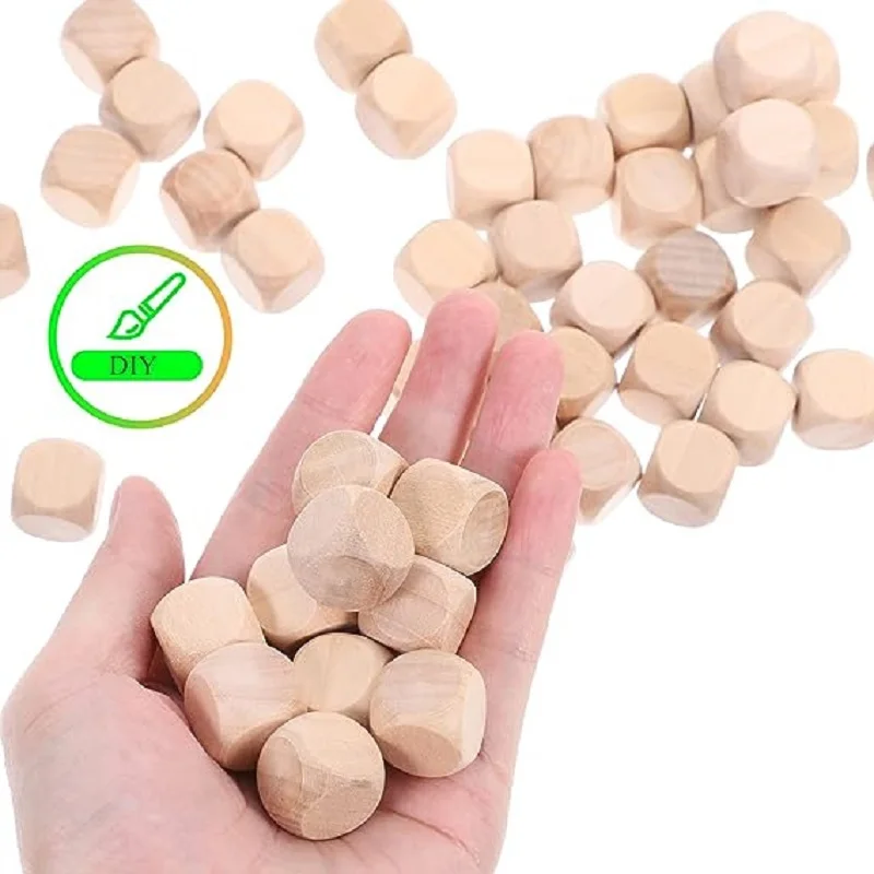10pcs D6 6 Sided Blank Wood Di - Dice Tower Wooden incelemesi ve fiyatı