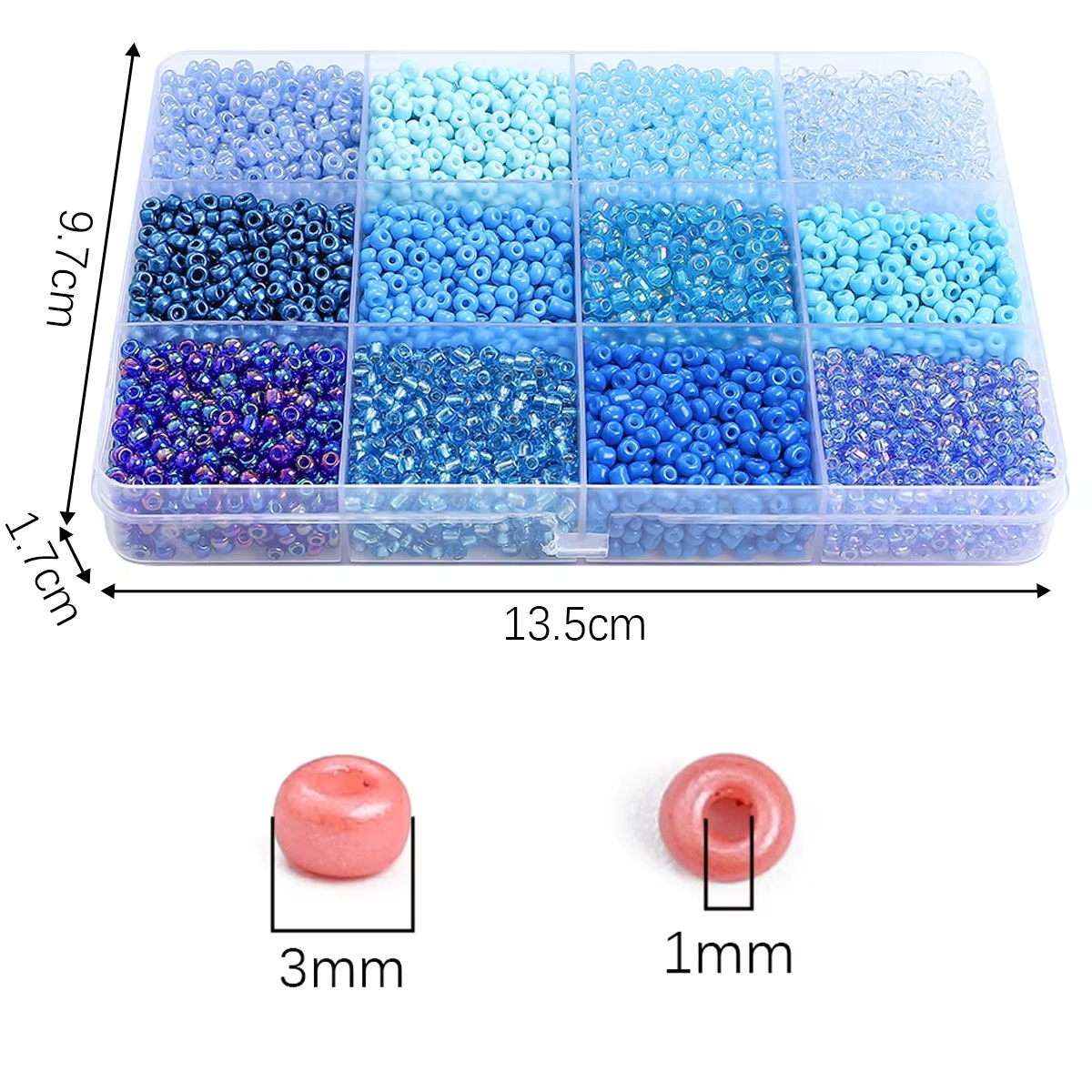 3600pcs 3mm Glass Seed Beads,  - Token Tray Organizer incelemesi ve fiyatı