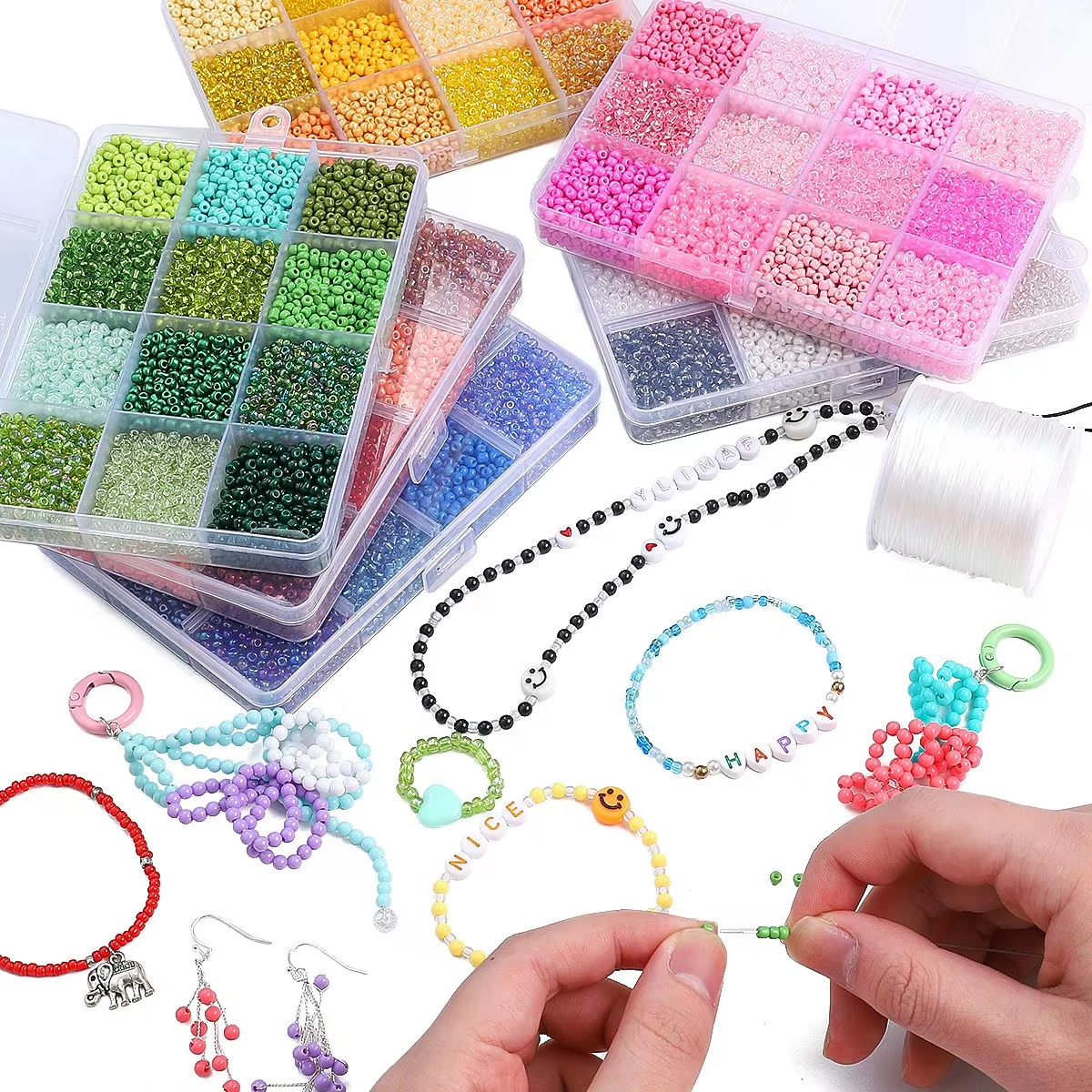 3600pcs 3mm Glass Seed Beads,  - Token Tray Organizer incelemesi ve fiyatı