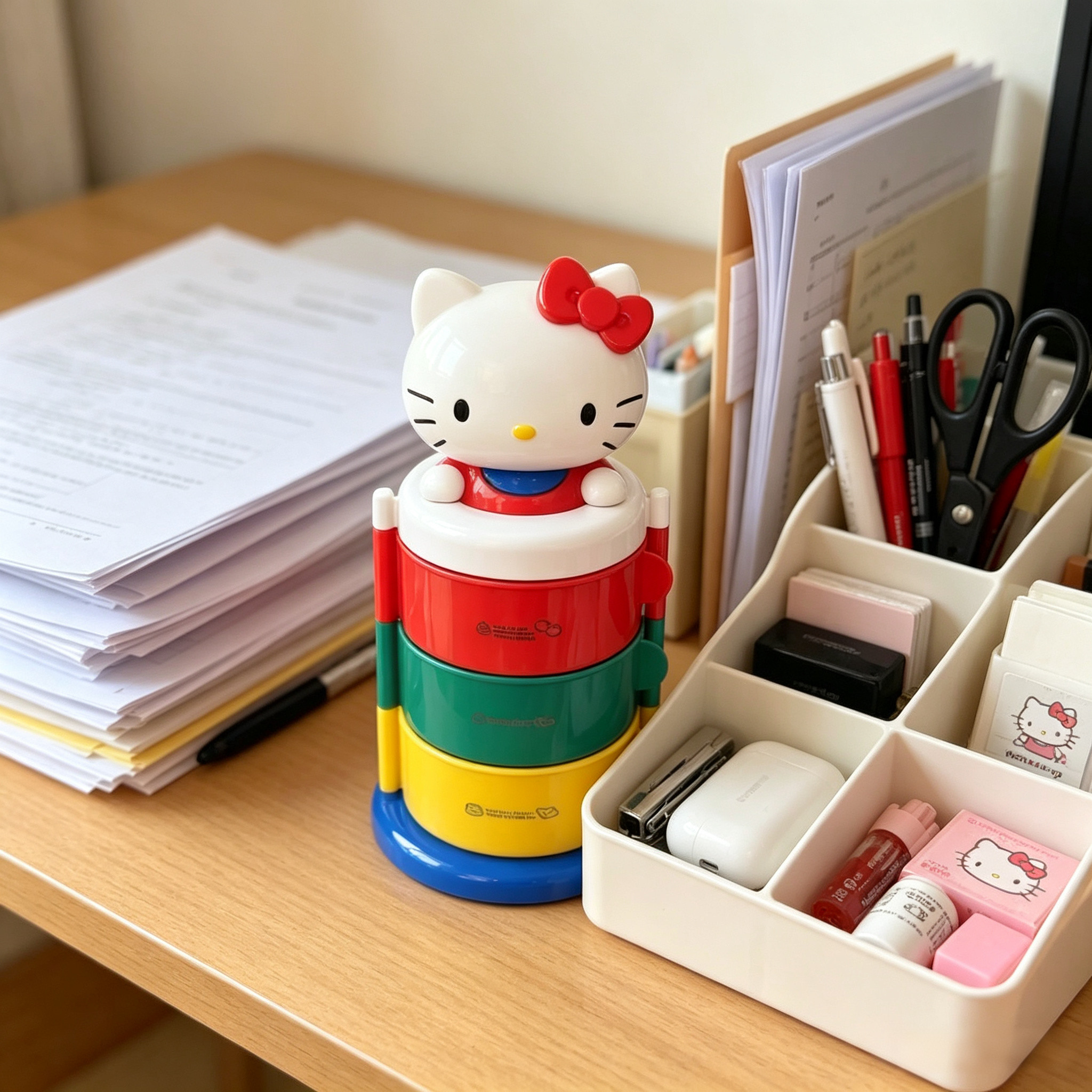 Cute Kitty Rotating Dustproof  - Token Tray Organizer incelemesi ve fiyatı
