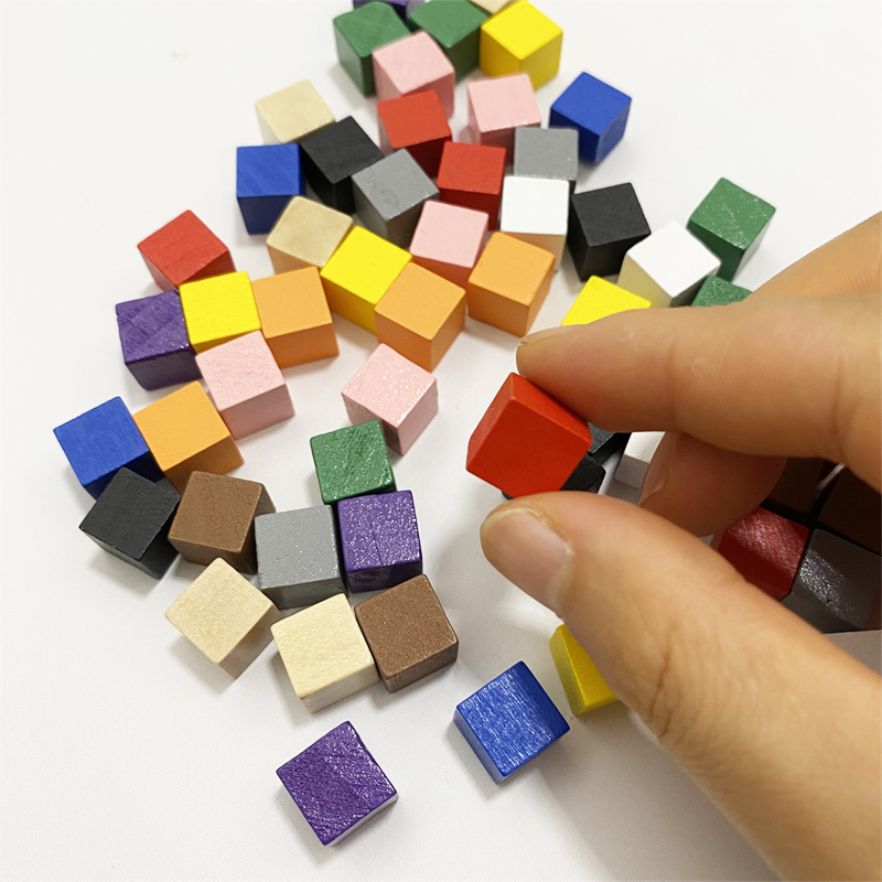 50Pcs/lots 10mm Colorful Wood  - Dice Tower Wooden incelemesi ve fiyatı