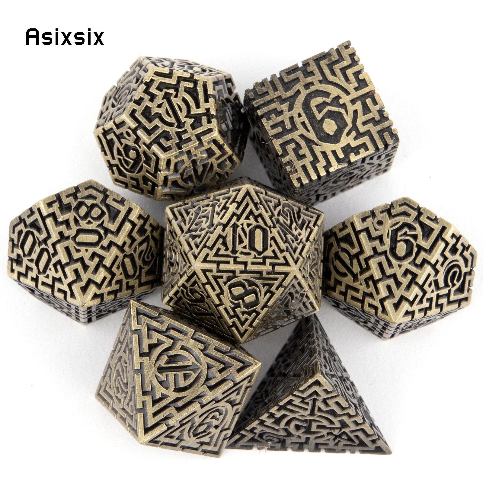 7 Pcs Copper Metal Dice Maze S - Board Game Qwirkle incelemesi ve fiyatı