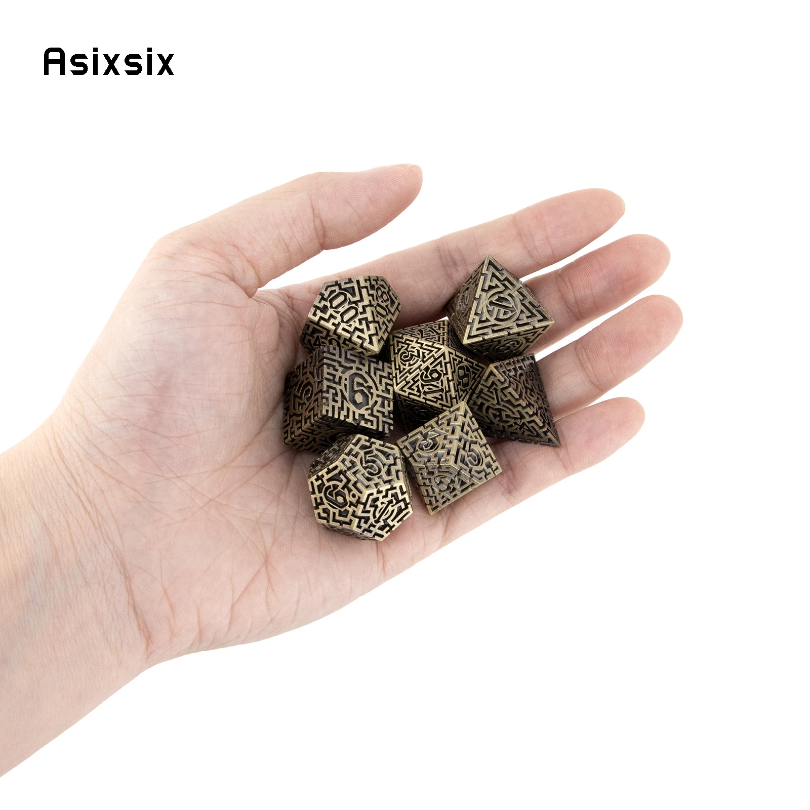 7 Pcs Copper Metal Dice Maze S - Board Game Qwirkle incelemesi ve fiyatı