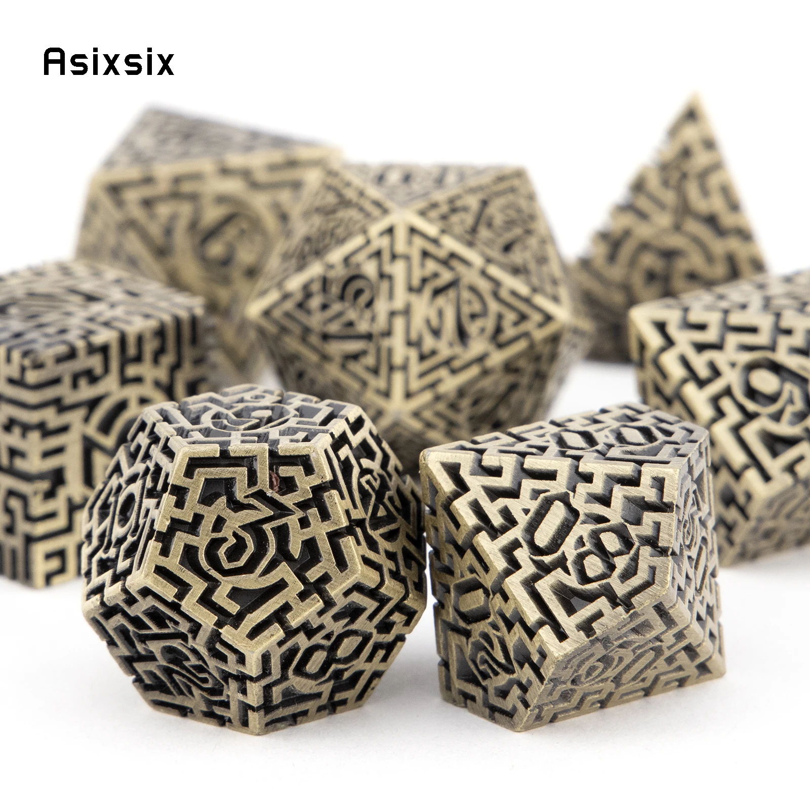 7 Pcs Copper Metal Dice Maze S - Board Game Qwirkle incelemesi ve fiyatı