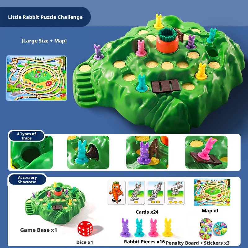 Hot Sale Fun Toy Rabbit Trap U - Board Game Heat incelemesi ve fiyatı