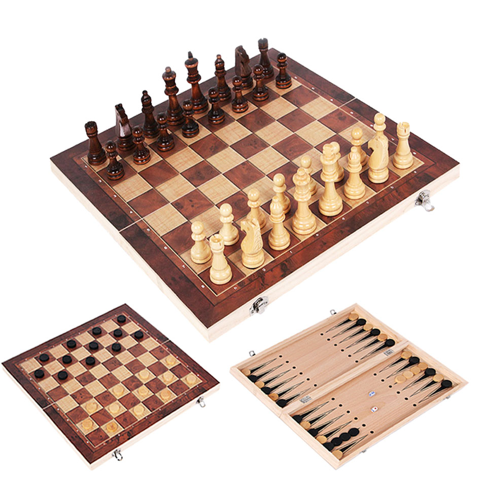 3 in 1 Wooden Chess Backgammon - Board Game Operation incelemesi ve fiyatı