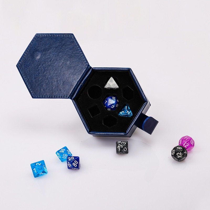 New PU Hexagon Storage Bag and - Dice Tower Wooden incelemesi ve fiyatı