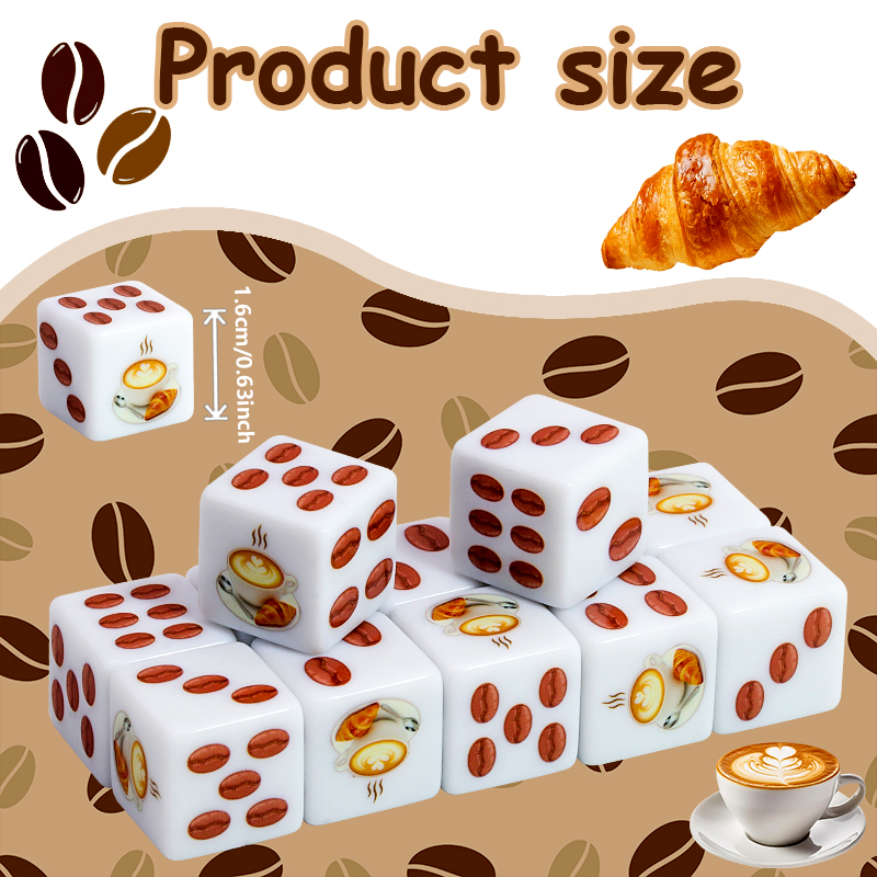 6Pcs Coffee & Croissant Patter - Board Game Cafe incelemesi ve fiyatı