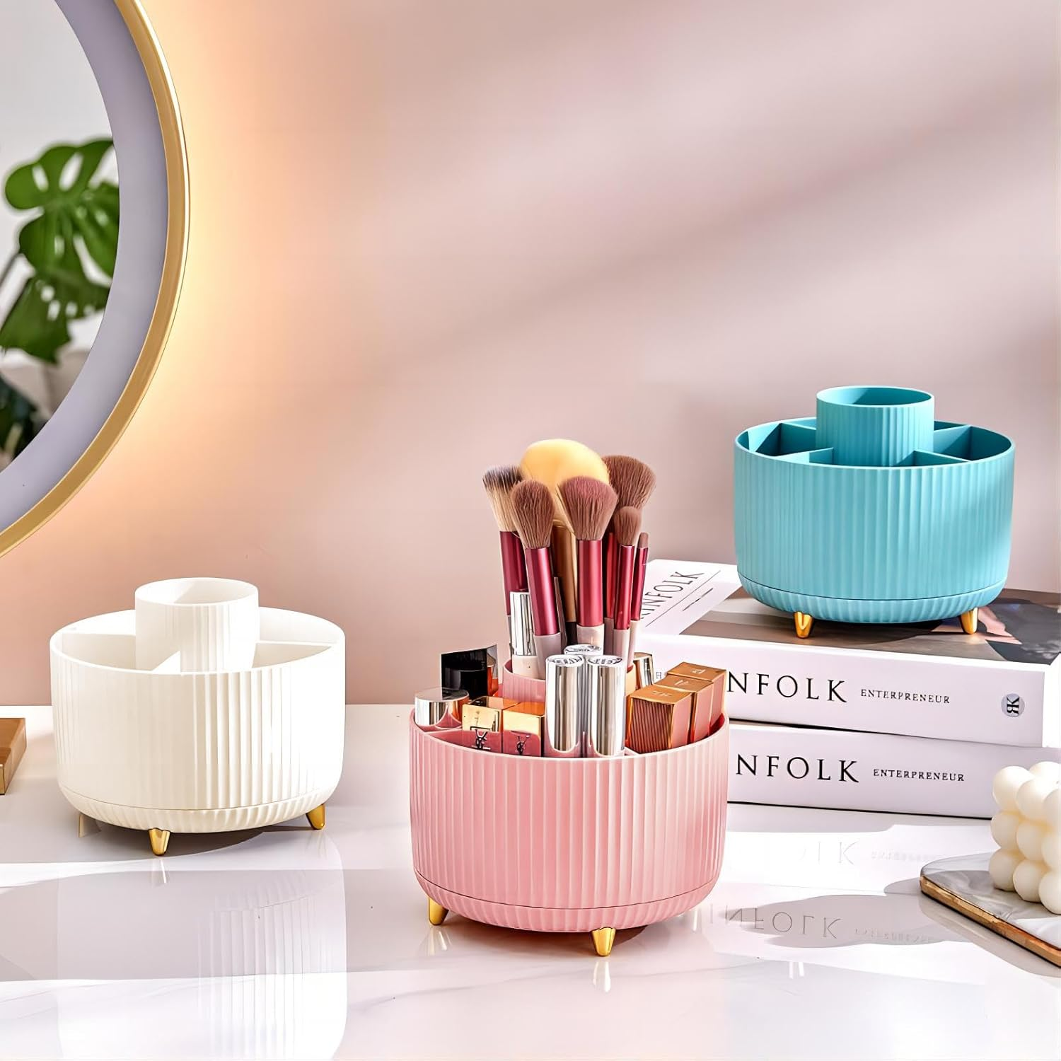 360° Rotating Makeup Tool Stor - Token Tray Organizer incelemesi ve fiyatı
