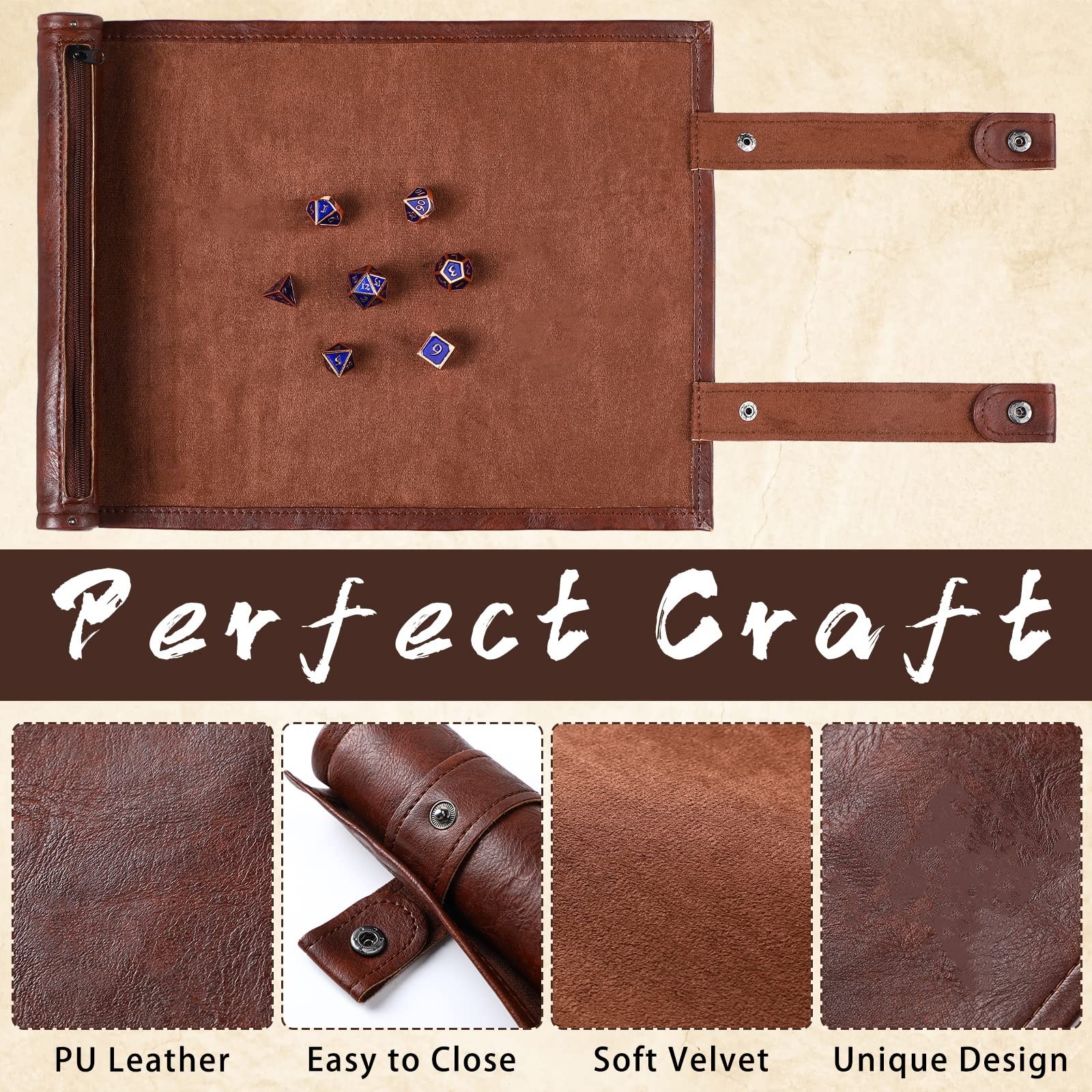 Folding Dice Tray Rolling Mat  - Dice Tower Wooden incelemesi ve fiyatı