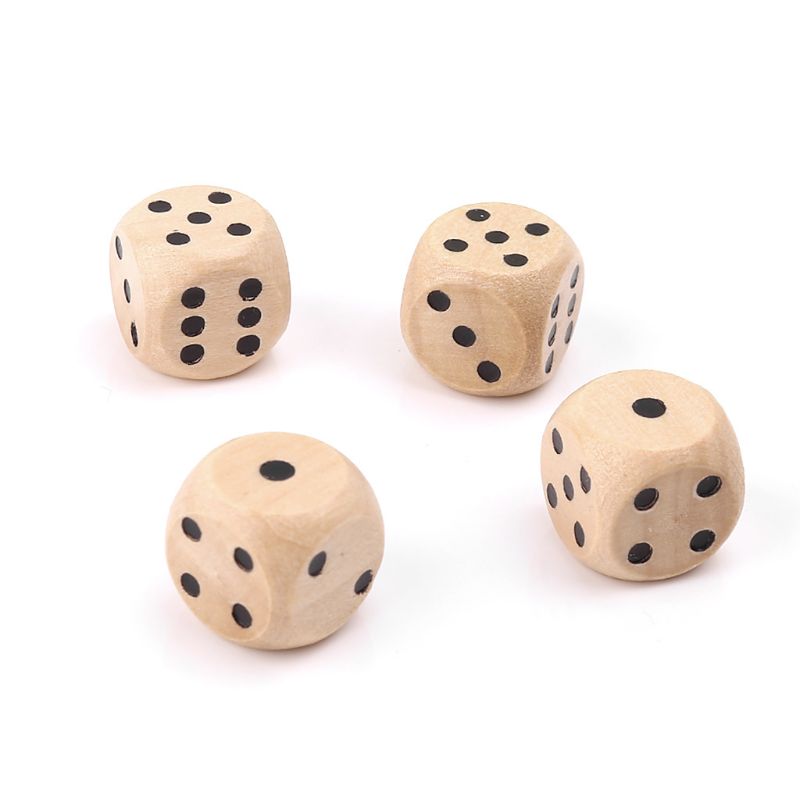 10Pcs Wooden 6 Sided D6 Faces  - Dice Tower Wooden incelemesi ve fiyatı