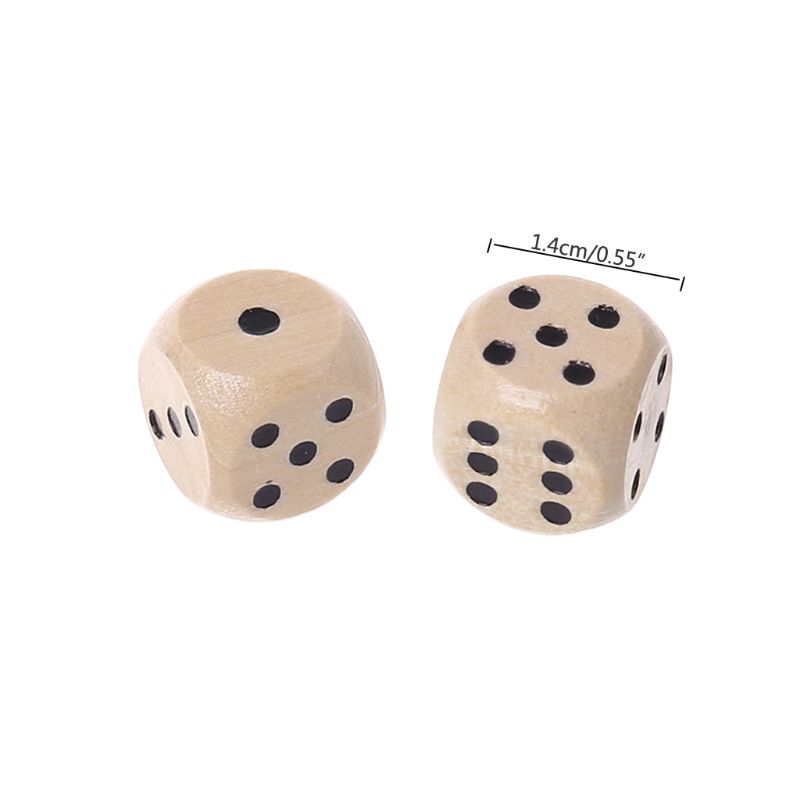10Pcs Wooden 6 Sided D6 Faces  - Dice Tower Wooden incelemesi ve fiyatı